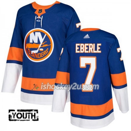 Børn NHL New York Islanders Trøje Jordan Eberle 7 Adidas 2017-2018 Blå Authentic